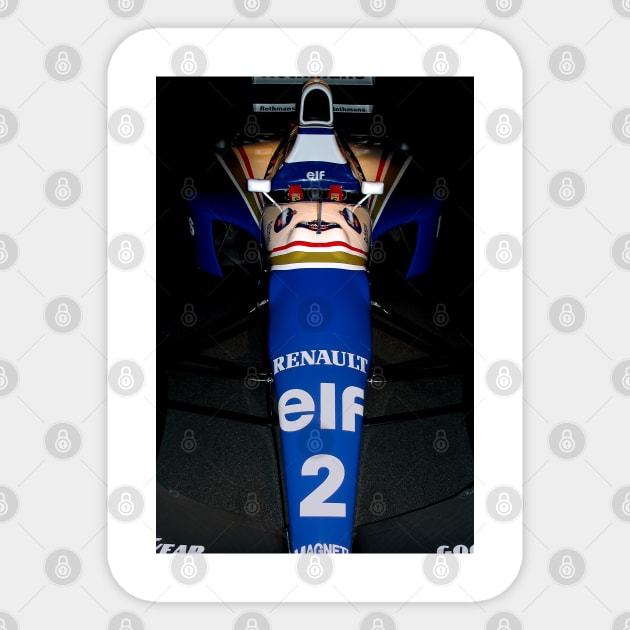 Williams FW16 - Ayrton Senna Sticker by SteveHClark